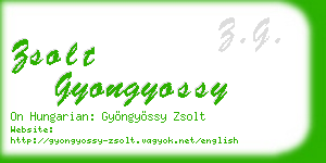 zsolt gyongyossy business card
